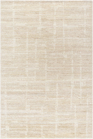 Surya Moab Handmade 2' X 3' Wool Rug - Luxurious, Plush Feel For Elegant Living Spaces & Timeless Style Ivory Wool Bomb2304-23