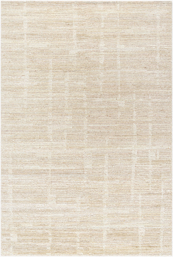 Surya Moab Handmade 2' X 3' Wool Rug - Luxurious, Plush Feel For Elegant Living Spaces & Timeless Style Ivory Wool Bomb2304-23