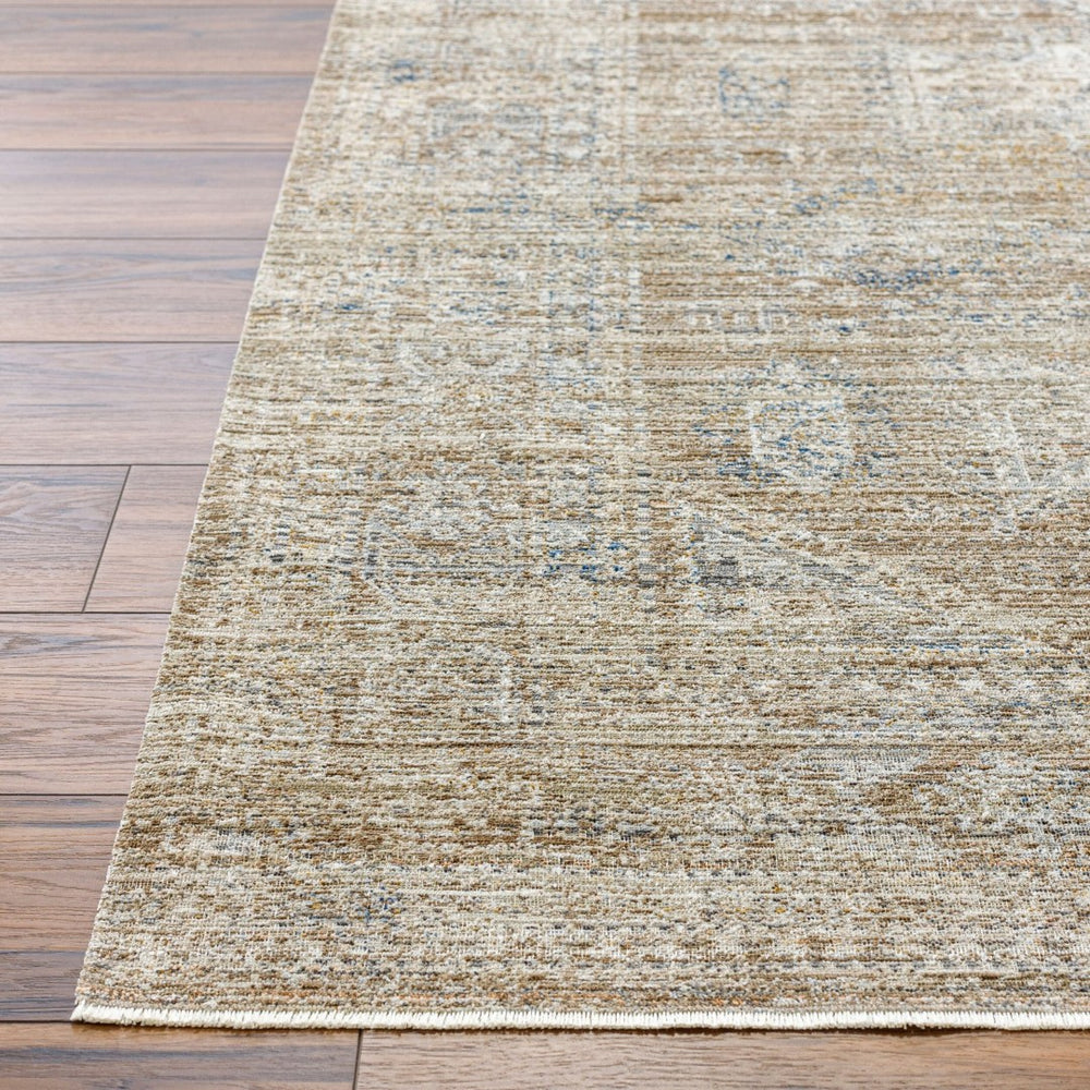Livabliss Margaret Fringe Trim Flatweave Polyester Area Rug for Indoor Outdoor High Traffic Rooms Dark Brown, Tau 7'10" x 10' BOMG2302-71010
