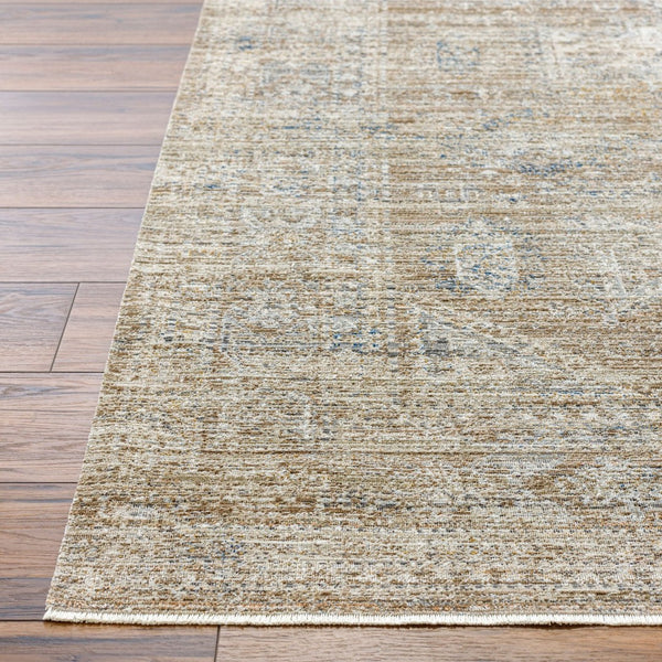 Livabliss Margaret Fringe Trim Flatweave Polyester Area Rug for Indoor Outdoor High Traffic Rooms Dark Brown, Tau 5'3" x 7'10" BOMG2302-53710