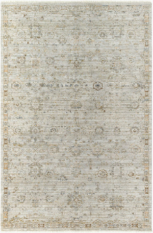 Livabliss Margaret Flatweave Polyester Area Rug with Fringe for Living Room Patio or Sunroom Taupe, Gray 9' x 13'1" BOMG2303-9131