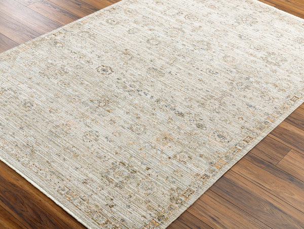 Livabliss Margaret Flatweave Polyester Area Rug with Fringe for Living Room Patio or Sunroom Taupe, Gray 9' x 13'1" BOMG2303-9131