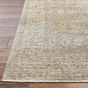 Livabliss Margaret Flatweave Polyester Runner Rug with Fringe for Hallway Entryway or Patio Dark Brown, Gra 9' x 13'1" BOMG2304-9131
