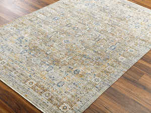 Livabliss Margaret Flatweave Polyester Runner Rug with Fringe for Entryway or Covered Patio Taupe, Charcoal 9' x 13'1" BOMG2305-9131