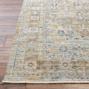 Livabliss Margaret Flatweave Polyester Runner Rug with Fringe for Entryway or Covered Patio Taupe, Charcoal 9' x 13'1" BOMG2305-9131