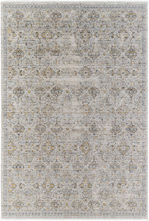 Livabliss Margaret Fringe-trim Polyester Runner Rug for Entryway Hallway or Covered Patio Use Charcoal, Taupe 9' x 13'1" BOMG2306-9131