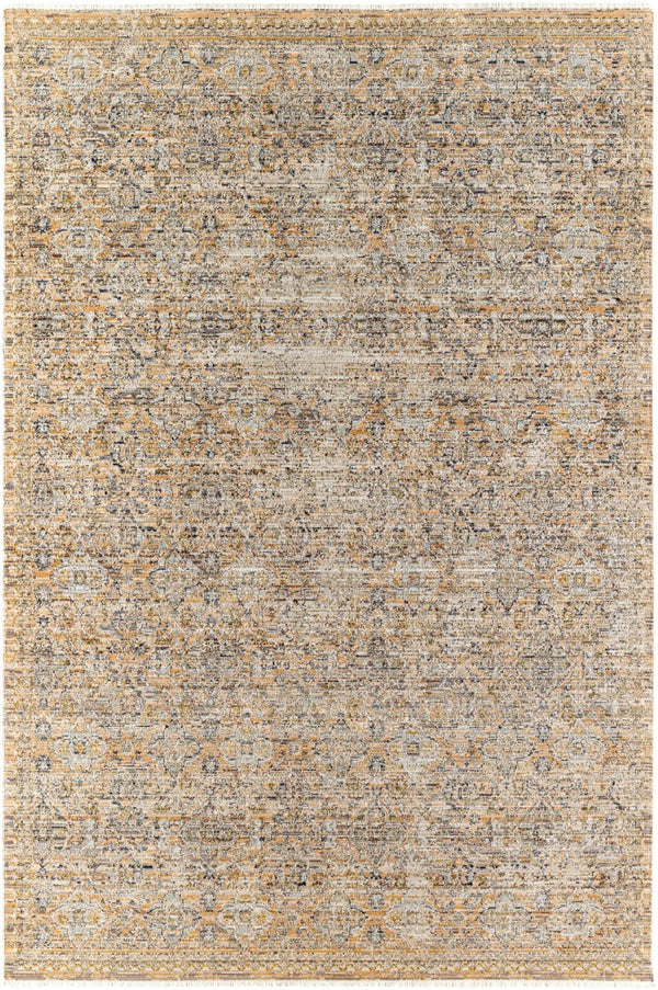 Livabliss Margaret Fringe Edge Polyester Area Rug for Living Rooms Patios and Entryways Brown, Black 9' x 13'1" BOMG2307-9131