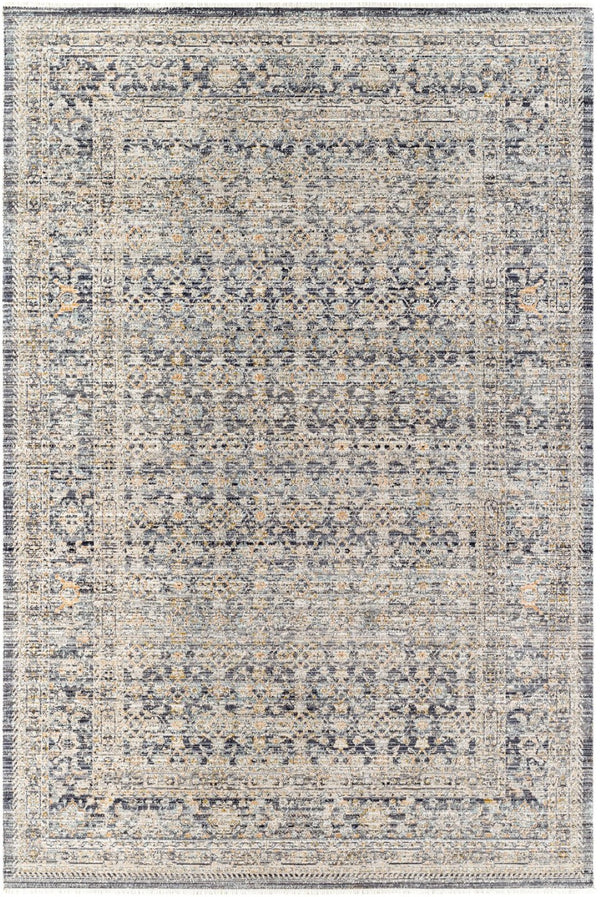 Livabliss Margaret Fringe Runner Rug Polyester Woven Hallway Entryway Indoor Outdoor Accent Taupe, Black 5'3" x 7'10" BOMG2308-53710