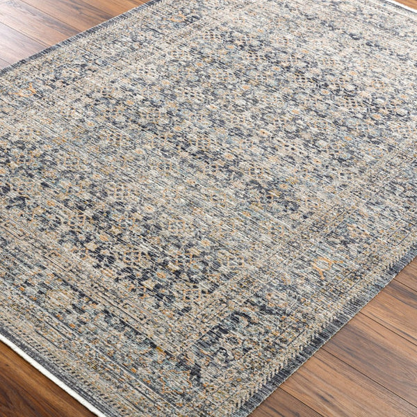 Livabliss Margaret Fringe Runner Rug Polyester Woven Hallway Entryway Indoor Outdoor Accent Taupe, Black 2'7" x 7'3" BOMG2308-2773