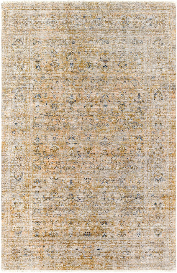 Livabliss Margaret Flatweave Polyester Area Rug Turkish Woven Indoor Outdoor Patio Living Room Brown, Gray 5'3" x 7'10" BOMG2309-53710