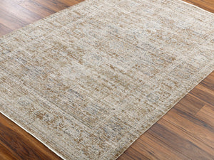 Livabliss Margaret Flatweave Runner Turkish Woven Polyester Rug for Hallways and Entryways Taupe, Dark Bro 9' x 13'1" BOMG2310-9131