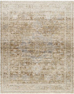 Livabliss Margaret Flatweave Runner Turkish Woven Polyester Rug for Hallways and Entryways Taupe, Dark Bro 7'10" x 10' BOMG2310-71010