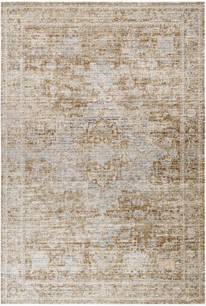 Livabliss Margaret Flatweave Runner Turkish Woven Polyester Rug for Hallways and Entryways Taupe, Dark Bro 9' x 13'1" BOMG2310-9131