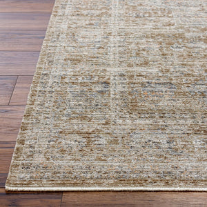 Livabliss Margaret Flatweave Runner Turkish Woven Polyester Rug for Hallways and Entryways Taupe, Dark Bro 9' x 13'1" BOMG2310-9131