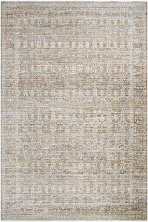 Livabliss Margaret Bohemian Flatweave Polyester Area Rug with Fringe for Indoor Outdoor Living Spaces Taupe, Charcoal 9' x 13'1" BOMG2311-9131