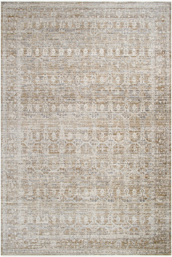 Livabliss Margaret Bohemian Flatweave Polyester Area Rug with Fringe for Indoor Outdoor Living Spaces Taupe, Charcoal 9' x 13'1" BOMG2311-9131