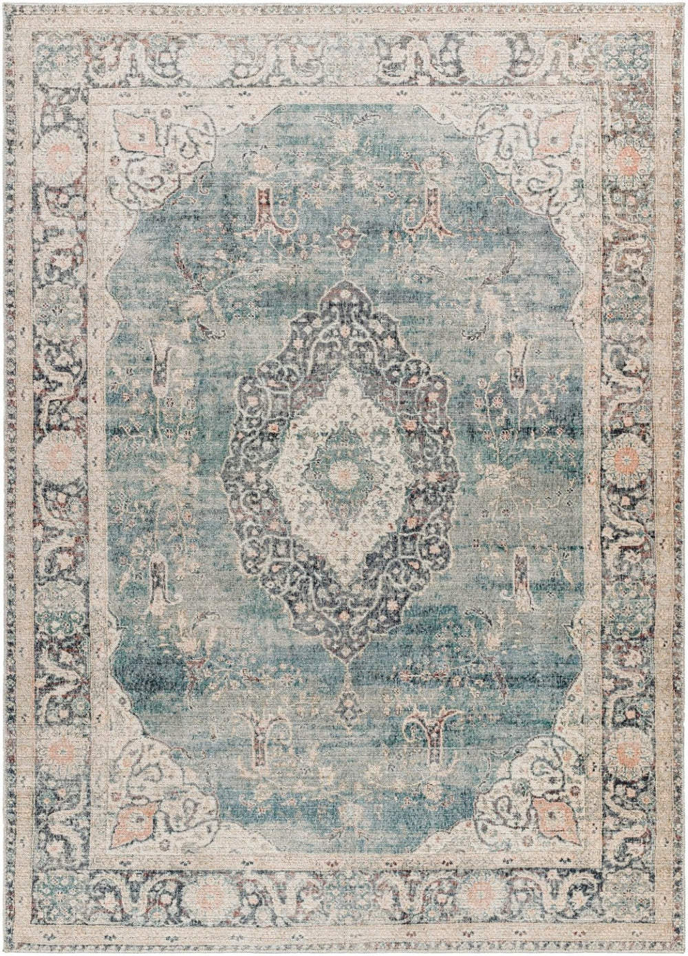 Livabliss Marlene Large Polyester Area Rug with Subtle Sheen for Elegant Living Spaces Ice Blue, Blue 9'1" x 12' BOMN2300-9212