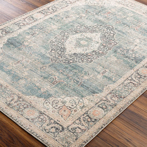 Livabliss Marlene Large Polyester Area Rug with Subtle Sheen for Elegant Living Spaces Ice Blue, Blue 9'1" x 12' BOMN2300-9212