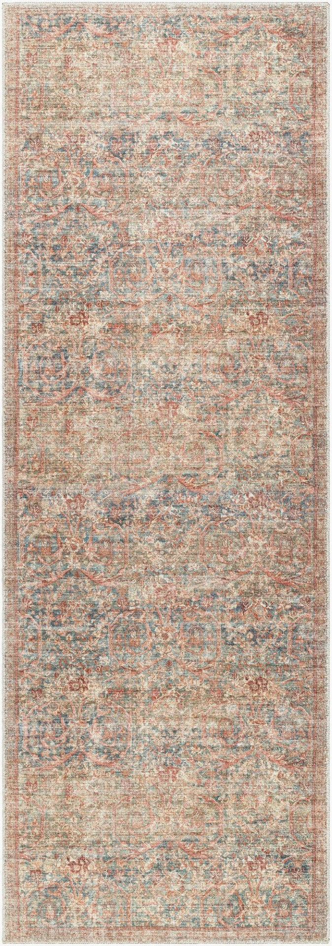 Livabliss Marlene Machine Woven Polyester Area Rug for Living Dining Rooms with Medium Pile Charcoal, Olive 2'7" x 7'3" BOMN2305-2773