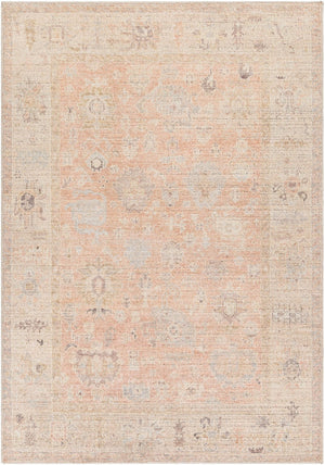 Livabliss Marlene Machine Woven Polyester Area Rug for Large Living Spaces with Medium Pile Dusty Pink, Tan 2'1" x 3'9" BOMN2307-2239
