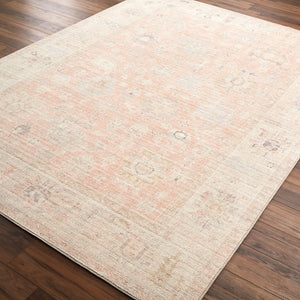 Livabliss Marlene Machine Woven Polyester Area Rug for Large Living Spaces with Medium Pile Dusty Pink, Tan 2'7" x 7'3" BOMN2307-2773