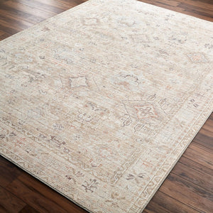 Livabliss Marlene Traditional Medallion Polyester Area Rug for Elegant Living and Dining Rooms Ivory, Cream 9'11" x 14' BOMN2308-1014