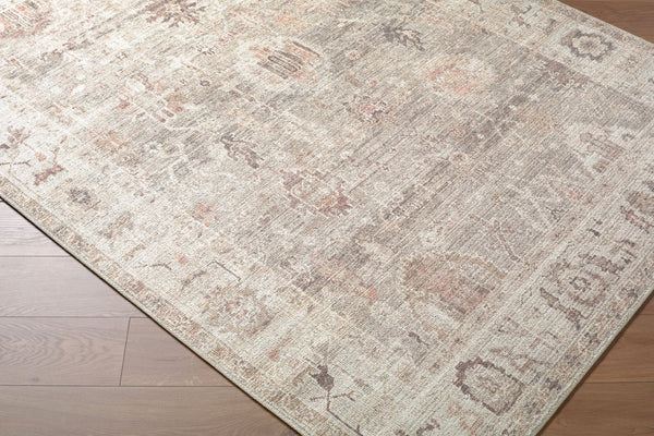 Livabliss Marlene Machine Woven Polyester Area Rug with Traditional Turkish Pattern for Large Rooms Light Brown, Iv 9'1" x 12' BOMN2311-9212