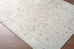 Livabliss Marlene Persian Medallion Polyester Area Rug for Large Living and Dining Spaces Cream, Tan 5'2" x 7' BOMN2312-537