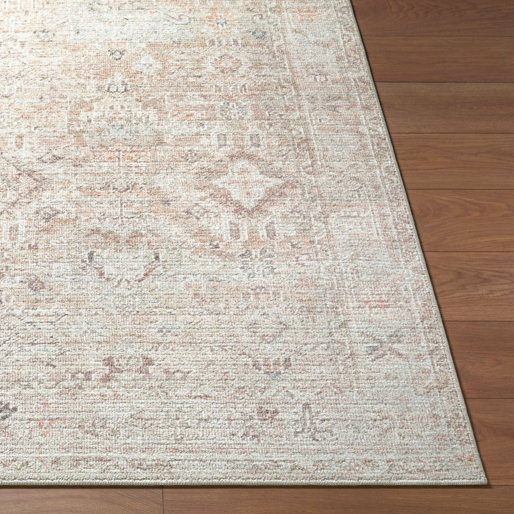 Livabliss Marlene Persian Medallion Polyester Area Rug for Large Living and Dining Spaces Cream, Tan 5'2" x 7' BOMN2312-537