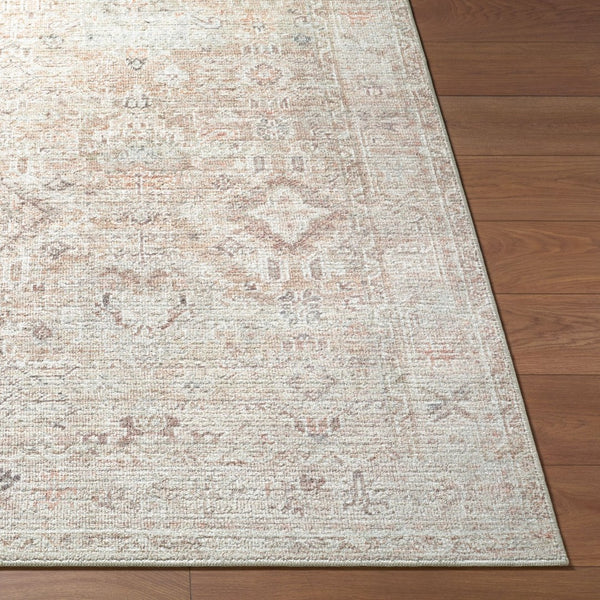 Livabliss Marlene Persian Medallion Polyester Area Rug for Large Living and Dining Spaces Cream, Tan 5'2" x 7' BOMN2312-537