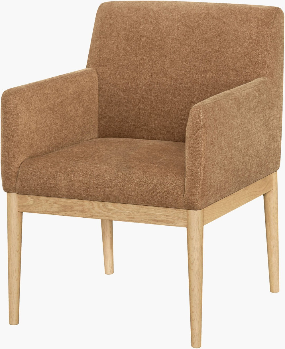 Surya Mollie Upholstered Dining Chair with Solid Oak Base and Foam Cushioned Seat BOMO004-273429