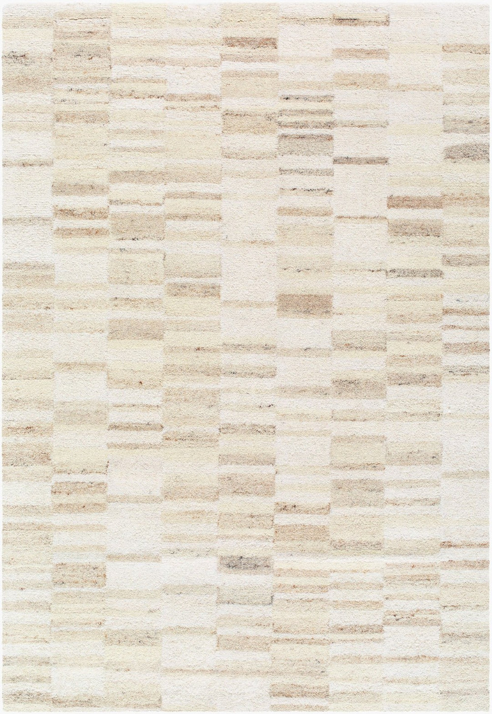 Livabliss Max Handcrafted Wool Accent Rug Mid-century Modern Flat Weave for Entryways and Cozy Spaces Tan, Medium Bro 8'10" x 12' BOMX2302-81012