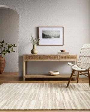 Livabliss Max Handmade Wool Flatweave Accent Rug for Entryways and Mid-century Modern Interiors Taupe, Cream 2' x 3' BOMX2304-23