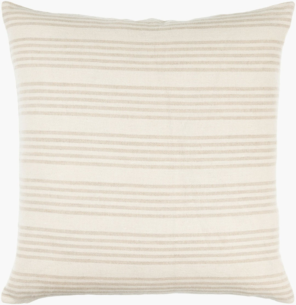 Livabliss Mindy Linen Blend Accent Pillow Neutral Creme Tones for Sofas Beds and Chairs BOMY002-2222D