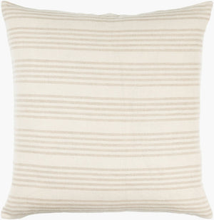 Livabliss Mindy Linen Blend Accent Pillow Neutral Creme Tones for Sofas Beds and Chairs BOMY002-2222D
