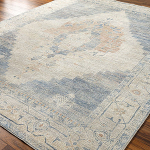 Livabliss Luca Collection Machine Woven Polyester Accent Rug for Entryways and Cozy Reading Nooks Denim, Light Gr 9'2" x 12' BONC2300-9212