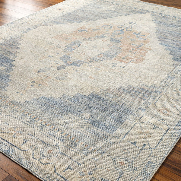 Livabliss Luca Collection Machine Woven Polyester Accent Rug for Entryways and Cozy Reading Nooks Denim, Light Gr 9'2" x 12' BONC2300-9212
