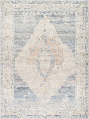 Livabliss Luca Collection Machine Woven Polyester Accent Rug for Entryways and Cozy Reading Nooks Denim, Light Gr 9'2" x 12' BONC2300-9212