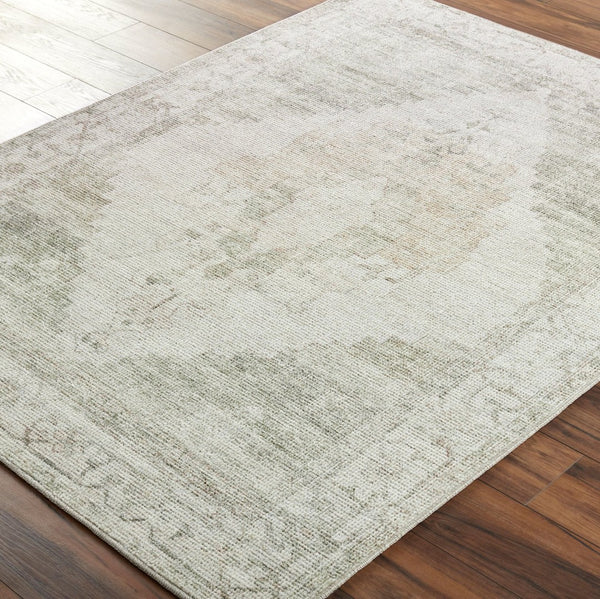 Livabliss Luca Traditional Pattern Polyester Accent Rug for Entryways Bathrooms and Beside Beds Ivory, Olive 9'2" x 12' BONC2302-9212