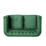 Christopher Knight Home® - Noble House - Holasek Contemporary Velvet Upholstered Tufted Loveseat