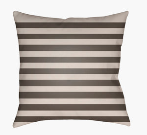 Livabliss Boo Geometric Woven Square Accent Pillow Polyester Modern Sofa Decor Refresh Taupe, Charcoal 18"L x 18"W BOO159-1818