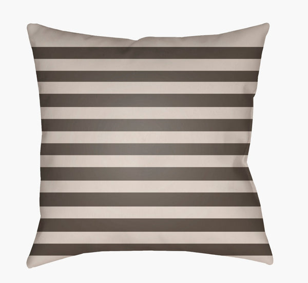Livabliss Boo Geometric Woven Square Accent Pillow Polyester Modern Sofa Decor Refresh Taupe, Charcoal 18"L x 18"W BOO159-1818