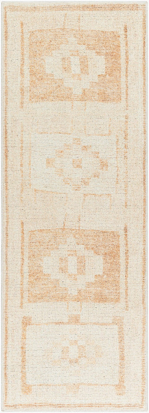 Livabliss Solana Machine Woven Polyester Area Rug Bohemian Global Pattern for Entryway or Bedroom Burnt Orange, I 2'7" x 7'3" BOOC2300-2773