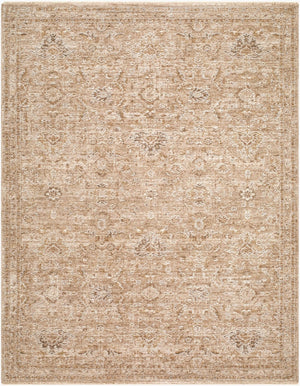 Livabliss Penny Traditional Fringe Runner Rug Turkish Woven Polyester for Hallways and Entryways Ivory, Mustard 9' x 12'6" BOPE2303-9126