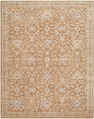 Livabliss Penny Traditional Fringe Runner Rug Turkish Polyester Hallway Entryway Classic Mustard, Ivory 2'7" x 7'3" BOPE2305-2773