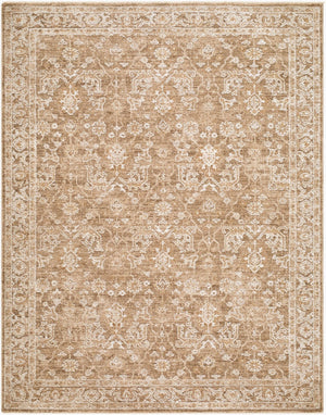 Livabliss Penny Traditional Fringe Runner Rug Polyester Woven Hallway Entryway Accent Tan, White 5'3" x 7' BOPE2306-537