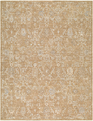 Livabliss Penny Turkish Woven Polyester Hallway Runner Rug with Fringe and Medallion Motif Mustard, Ivory 2'7" x 7'3" BOPE2309-2773