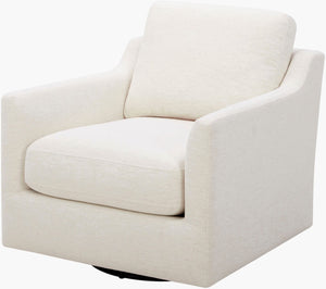 Surya Pismo Barrel Swivel Chair Polyester Linen Upholstered for Living Room Reading BOPS001-323336