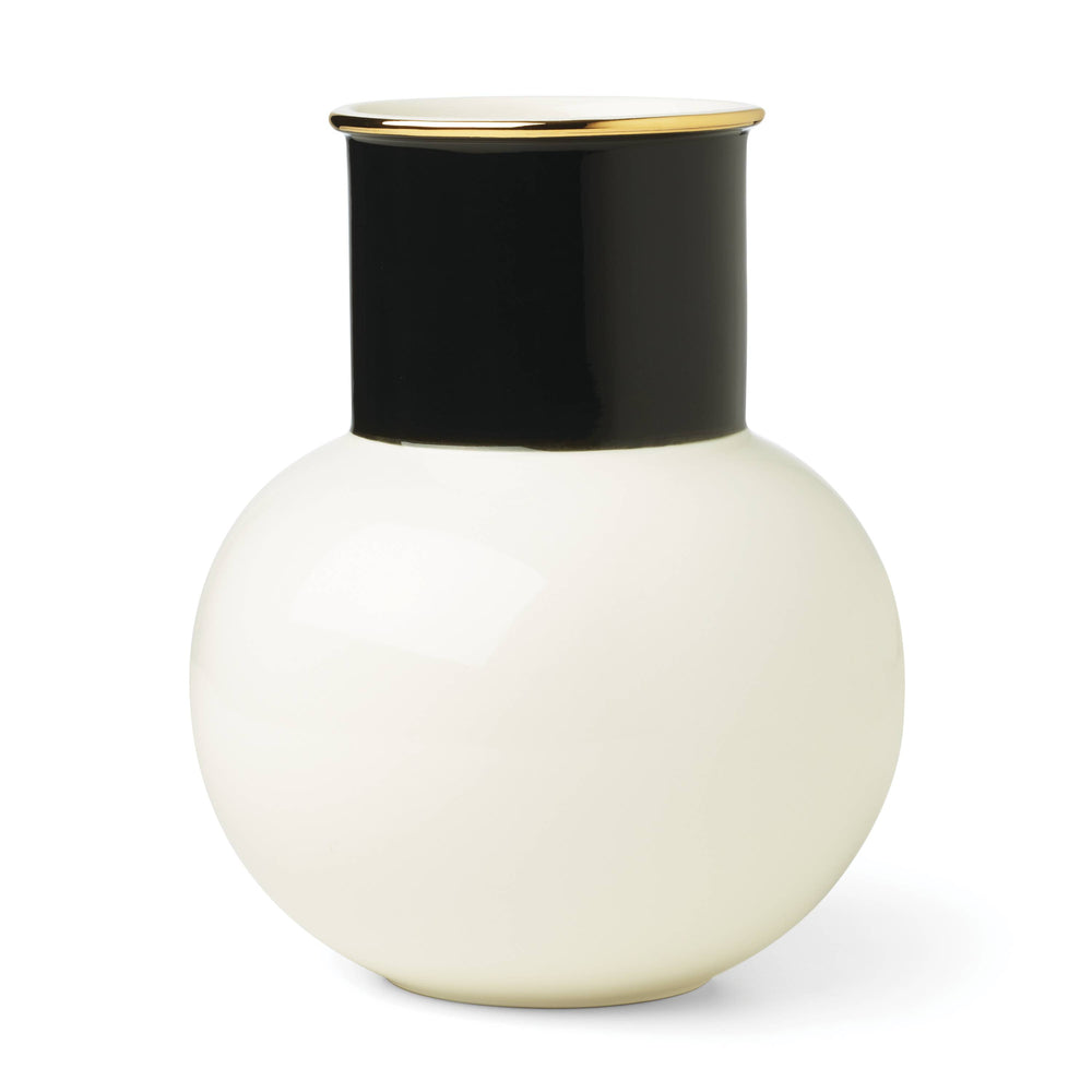 Lenox Kate Spade Make It Pop Neutral White & Black Bouquet Vase White, WHITE PORCELAIN 895879