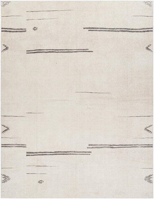 Livabliss Rivi Bohemian Global Geometric Polyester Accent Rug Woven in Turkey for Entryways Cream, Medium G 7'10" x 10' BORC2301-71010